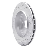 Dynamic Friction 2012-2025 Dodge Durango Rear Right Drilled & Slotted Geoperformance Rotor by Dynamic Friction Company 830-42008R
