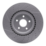 Dynamic Friction 2012-2025 Dodge Durango Front Right Drilled & Slotted Geoperformance Rotor by Dynamic Friction Company 830-42009R