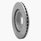 Dynamic Friction 2012-2025 Dodge Durango Front Right Drilled & Slotted Geoperformance Rotor by Dynamic Friction Company 830-42009R