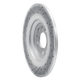 Dynamic Friction 2014-2023 Jeep Cherokee Rear Right Drilled & Slotted Geoperformance Rotor by Dynamic Friction Company 830-42010R