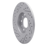 Dynamic Friction 2014-2022 Chrysler 200 Rear Right Drilled & Slotted Geoperformance Rotor by Dynamic Friction Company 830-42012R