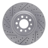 Dynamic Friction 2014-2026 Alfa Romeo Tonale Front Left Drilled & Slotted Geoperformance Rotor by Dynamic Friction Company 830-42013L