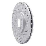 Dynamic Friction 2014-2026 Alfa Romeo Tonale Front Right Drilled & Slotted Geoperformance Rotor by Dynamic Friction Company 830-42013R