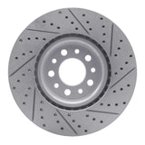 Dynamic Friction 2014-2026 Alfa Romeo Tonale Front Right Drilled & Slotted Geoperformance Rotor by Dynamic Friction Company 830-42013R