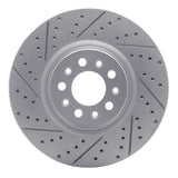 Dynamic Friction 2014-2026 Alfa Romeo Tonale Front Right Drilled & Slotted Geoperformance Rotor by Dynamic Friction Company 830-42013R