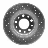 Dynamic Friction 2015-2026 Alfa Romeo Tonale Rear Left Drilled & Slotted Geoperformance Rotor by Dynamic Friction Company 830-42014L