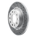 Dynamic Friction 2015-2026 Alfa Romeo Tonale Rear Right Drilled & Slotted Geoperformance Rotor by Dynamic Friction Company 830-42014R