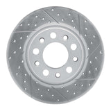 Dynamic Friction 2015-2026 Alfa Romeo Tonale Rear Right Drilled & Slotted Geoperformance Rotor by Dynamic Friction Company 830-42014R