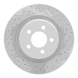 Dynamic Friction 2011-2012 Jeep Liberty Front Right Drilled & Slotted Geoperformance Rotor by Dynamic Friction Company 830-42021R