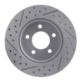 R1 Concepts 1990-1999 Jeep Grand Cherokee Front Right Drilled & Slotted Geoperformance Rotor by R1 Concepts 830-42022R