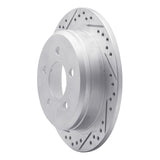 R1 Concepts 1993-1998 Jeep Grand Cherokee Rear Left Drilled & Slotted Geoperformance Rotor by R1 Concepts 830-42023L