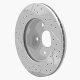 R1 Concepts 1999-2004 Jeep Grand Cherokee Front Right Drilled & Slotted Geoperformance Rotor by R1 Concepts 830-42024R