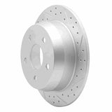R1 Concepts 1999-2004 Jeep Grand Cherokee Rear Right Drilled & Slotted Geoperformance Rotor by R1 Concepts 830-42025R