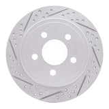 Dynamic Friction 2003-2007 Jeep TJ (Canada - See Wrangler For Us) Rear Left Drilled & Slotted Geoperformance Rotor by Dynamic Friction Company 830-42028L