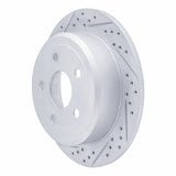Dynamic Friction 2007-2018 Jeep Wrangler Rear Left Drilled & Slotted Geoperformance Rotor by Dynamic Friction Company 830-42029L