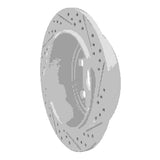 Dynamic Friction 2007-2018 Jeep Wrangler Rear Left Drilled & Slotted Geoperformance Rotor by Dynamic Friction Company 830-42029L