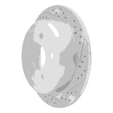 Dynamic Friction 2007-2018 Jeep Wrangler Rear Right Drilled & Slotted Geoperformance Rotor by Dynamic Friction Company 830-42029R