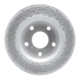 Dynamic Friction 2007-2018 Jeep Wrangler Front Left Drilled & Slotted Geoperformance Rotor by Dynamic Friction Company 830-42030L