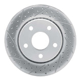 Dynamic Friction 2007-2018 Jeep Wrangler Front Left Drilled & Slotted Geoperformance Rotor by Dynamic Friction Company 830-42030L