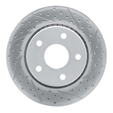 Dynamic Friction 2007-2018 Jeep Wrangler Front Right Drilled & Slotted Geoperformance Rotor by Dynamic Friction Company 830-42030R