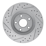 Dynamic Friction 2012-2018 Jeep Wrangler Front Right Drilled & Slotted Geoperformance Rotor by Dynamic Friction Company 830-42033R