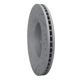 Dynamic Friction 2012-2018 Jeep Wrangler Front Right Drilled & Slotted Geoperformance Rotor by Dynamic Friction Company 830-42033R