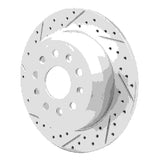 Dynamic Friction 2018-2025 Jeep Wrangler Rear Left Drilled & Slotted Geoperformance Rotor by Dynamic Friction Company 830-42041L