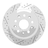 Dynamic Friction 2018-2025 Jeep Wrangler Rear Left Drilled & Slotted Geoperformance Rotor by Dynamic Friction Company 830-42041L