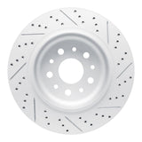 Dynamic Friction 2020-2025 Jeep Wrangler Rear Left Drilled & Slotted Geoperformance Rotor by Dynamic Friction Company 830-42043L