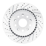 Dynamic Friction 2020-2025 Jeep Wrangler Rear Left Drilled & Slotted Geoperformance Rotor by Dynamic Friction Company 830-42043L