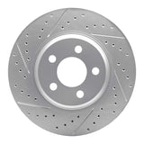 Dynamic Friction 2021-2025 Dodge Charger Daytona Front Left Drilled & Slotted Geoperformance Rotor by Dynamic Friction Company 830-42044L