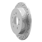 Dynamic Friction 2006-2010 Buick Lacrosse Rear Left Drilled & Slotted Geoperformance Rotor by Dynamic Friction Company 830-45011L