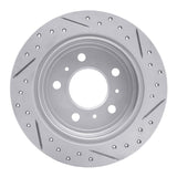 Dynamic Friction 2006-2010 Buick Lacrosse Rear Left Drilled & Slotted Geoperformance Rotor by Dynamic Friction Company 830-45011L