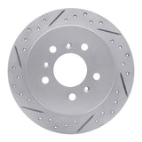 Dynamic Friction 2006-2010 Buick Lacrosse Rear Left Drilled & Slotted Geoperformance Rotor by Dynamic Friction Company 830-45011L