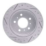 Dynamic Friction 2006-2010 Buick Allure Rear Right Drilled & Slotted Geoperformance Rotor by Dynamic Friction Company 830-45011R