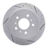 Dynamic Friction 2006-2010 Buick Allure Rear Right Drilled & Slotted Geoperformance Rotor by Dynamic Friction Company 830-45011R