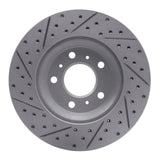 Dynamic Friction 2006-2016 Buick Lucerne Front Right Drilled & Slotted Geoperformance Rotor by Dynamic Friction Company 830-45012R
