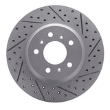 Dynamic Friction 2006-2016 Buick Lucerne Front Right Drilled & Slotted Geoperformance Rotor by Dynamic Friction Company 830-45012R