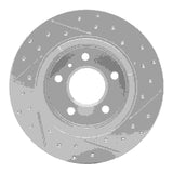 Dynamic Friction 2006-2011 Buick Lucerne Rear Left Drilled & Slotted Geoperformance Rotor by Dynamic Friction Company 830-45013L
