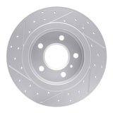 Dynamic Friction 2006-2011 Buick Lucerne Rear Right Drilled & Slotted Geoperformance Rotor by Dynamic Friction Company 830-45013R