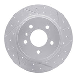 Dynamic Friction 2006-2011 Buick Lucerne Rear Right Drilled & Slotted Geoperformance Rotor by Dynamic Friction Company 830-45013R