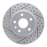 Dynamic Friction 2011-2016 Buick Regal Front Left Drilled & Slotted Geoperformance Rotor by Dynamic Friction Company 830-45014L