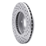 Dynamic Friction 2011-2016 Buick Regal Front Left Drilled & Slotted Geoperformance Rotor by Dynamic Friction Company 830-45014L