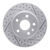 Dynamic Friction 2011-2016 Buick Regal Front Right Drilled & Slotted Geoperformance Rotor by Dynamic Friction Company 830-45014R