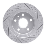 Dynamic Friction 2011-2016 Buick Lacrosse Rear Left Drilled & Slotted Geoperformance Rotor by Dynamic Friction Company 830-45015L