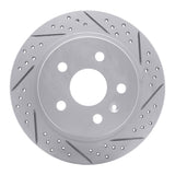 Dynamic Friction 2011-2016 Buick Regal Rear Right Drilled & Slotted Geoperformance Rotor by Dynamic Friction Company 830-45015R