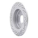 Dynamic Friction 2011-2016 Buick Regal Rear Right Drilled & Slotted Geoperformance Rotor by Dynamic Friction Company 830-45015R