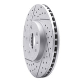 Dynamic Friction 2010-2025 Buick Regal Front Left Drilled & Slotted Geoperformance Rotor by Dynamic Friction Company 830-45016L
