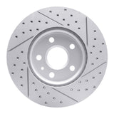 Dynamic Friction 2010-2025 Buick Regal Front Left Drilled & Slotted Geoperformance Rotor by Dynamic Friction Company 830-45016L