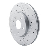 Dynamic Friction 2010-2025 Buick Allure Front Right Drilled & Slotted Geoperformance Rotor by Dynamic Friction Company 830-45016R
